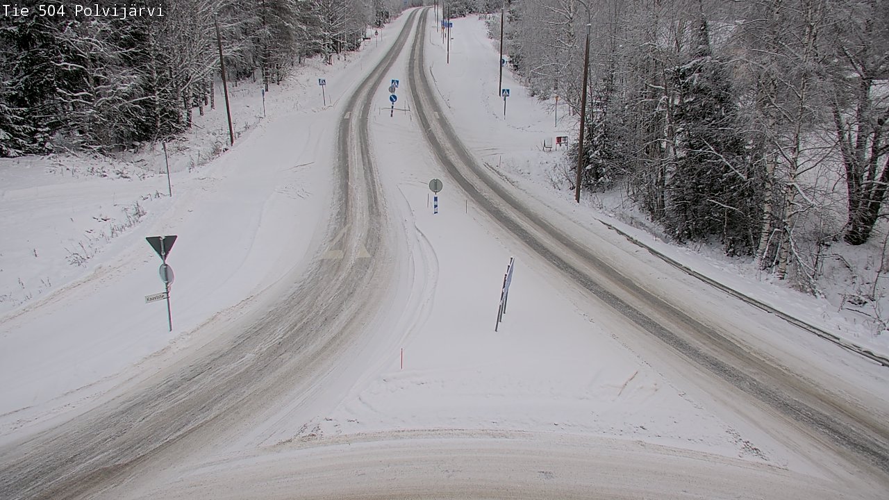 Weather Camera Image Road 504 Polvijärvi, Polvijärvi, Pohjois-Karjala