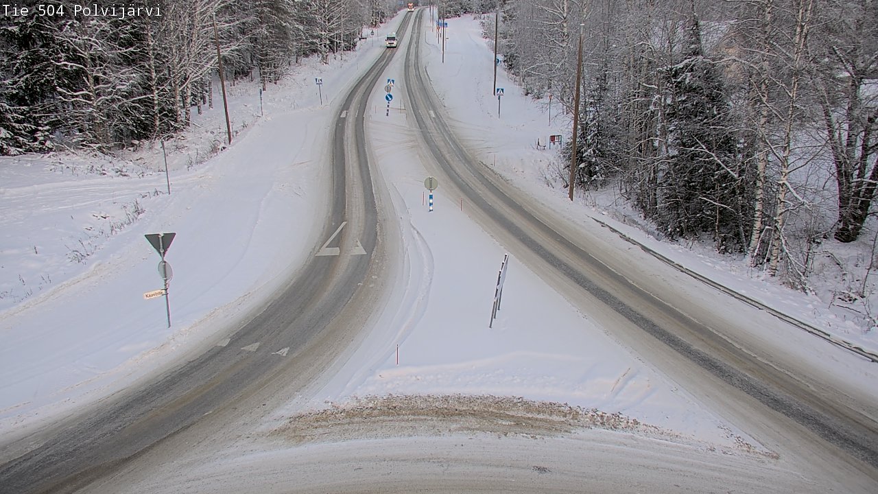 Weather Camera Image Road 504 Polvijärvi, Polvijärvi, Pohjois-Karjala
