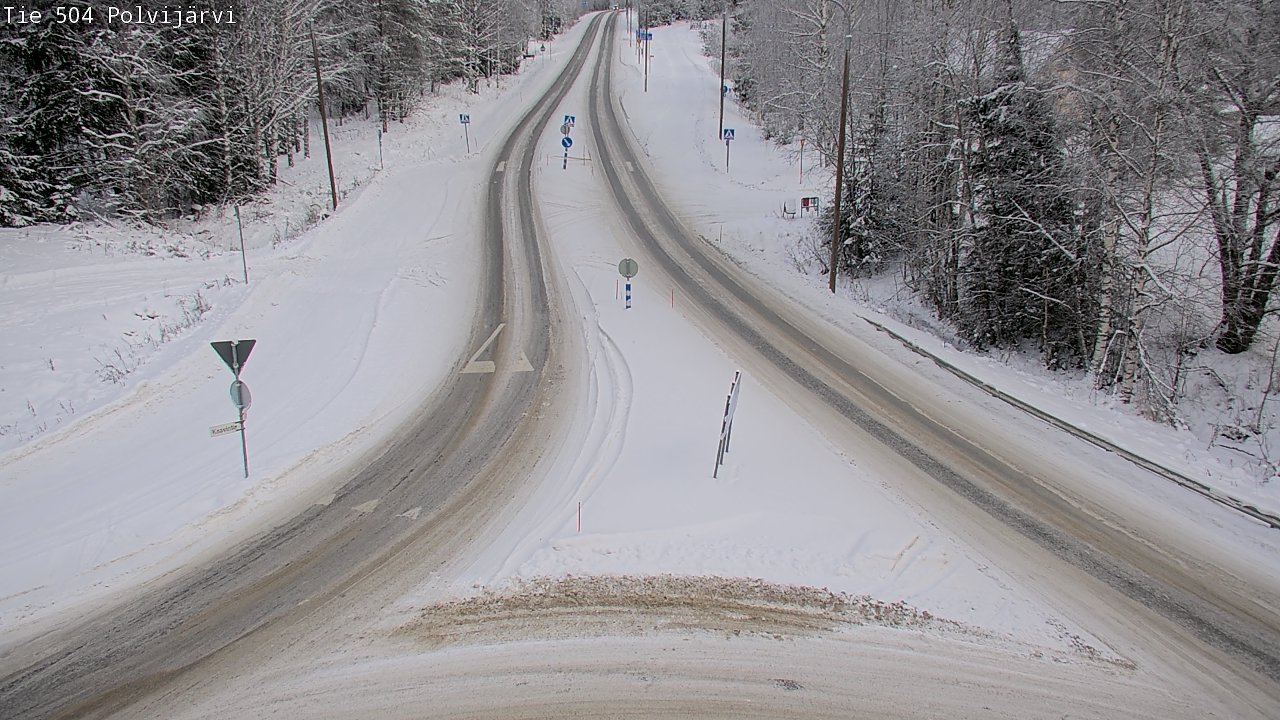Weather Camera Image Road 504 Polvijärvi, Polvijärvi, Pohjois-Karjala