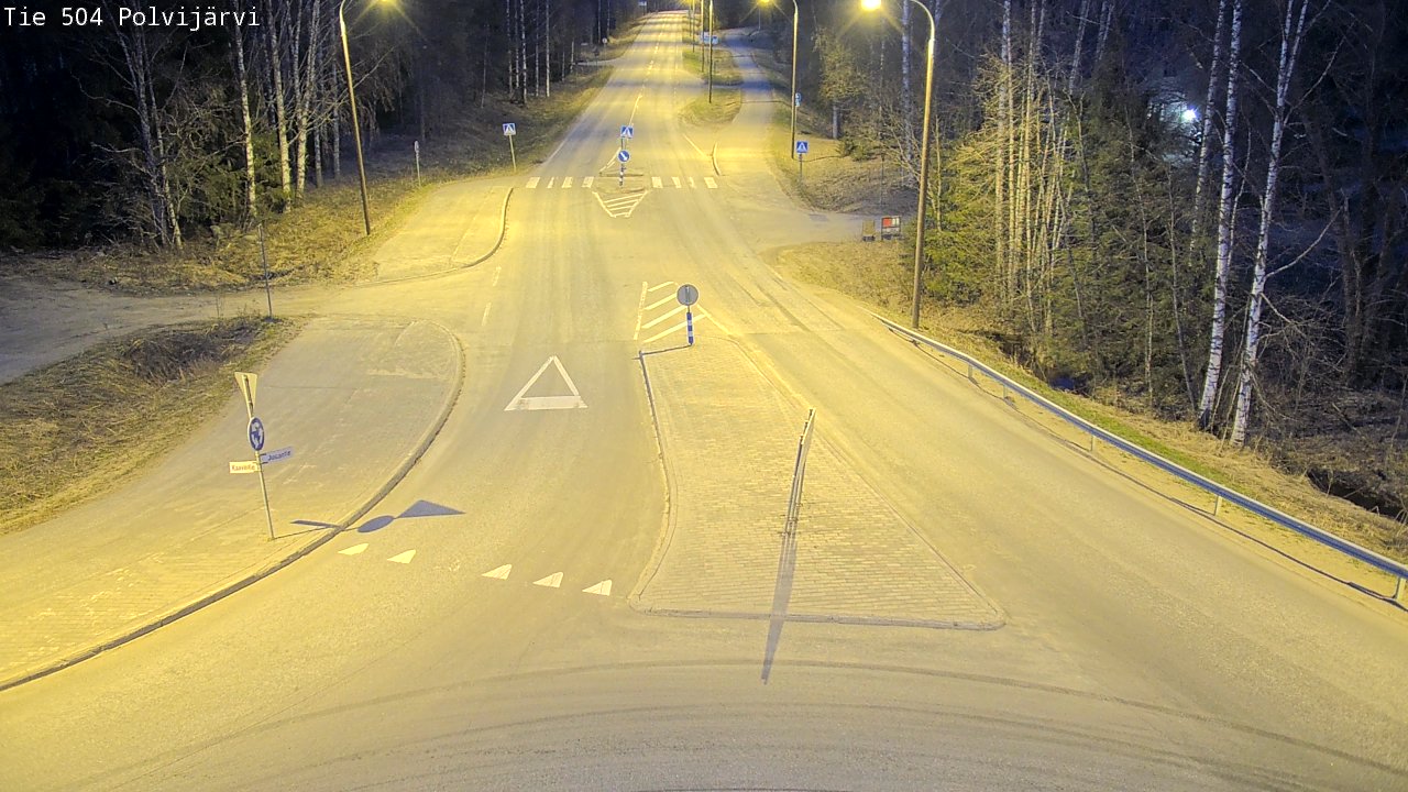 Weather Camera Image Road 504 Polvijärvi, Polvijärvi, Pohjois-Karjala