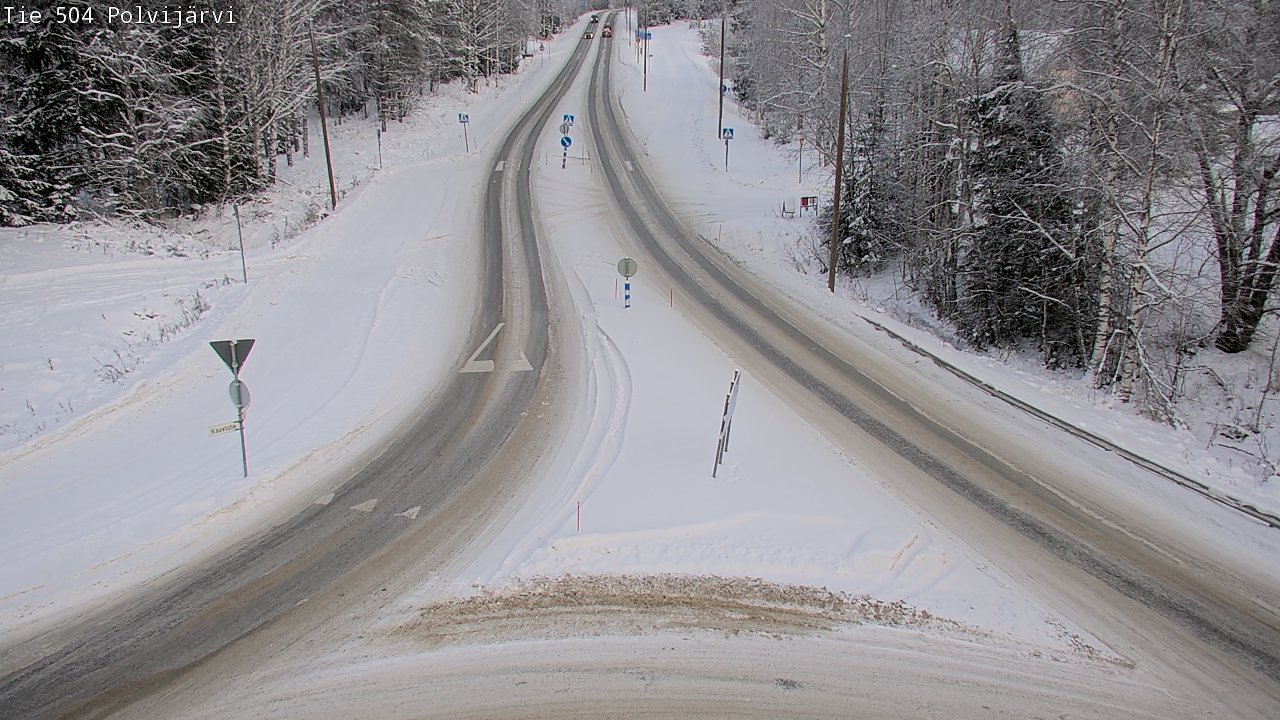 Weather Camera Image Road 504 Polvijärvi, Polvijärvi, Pohjois-Karjala