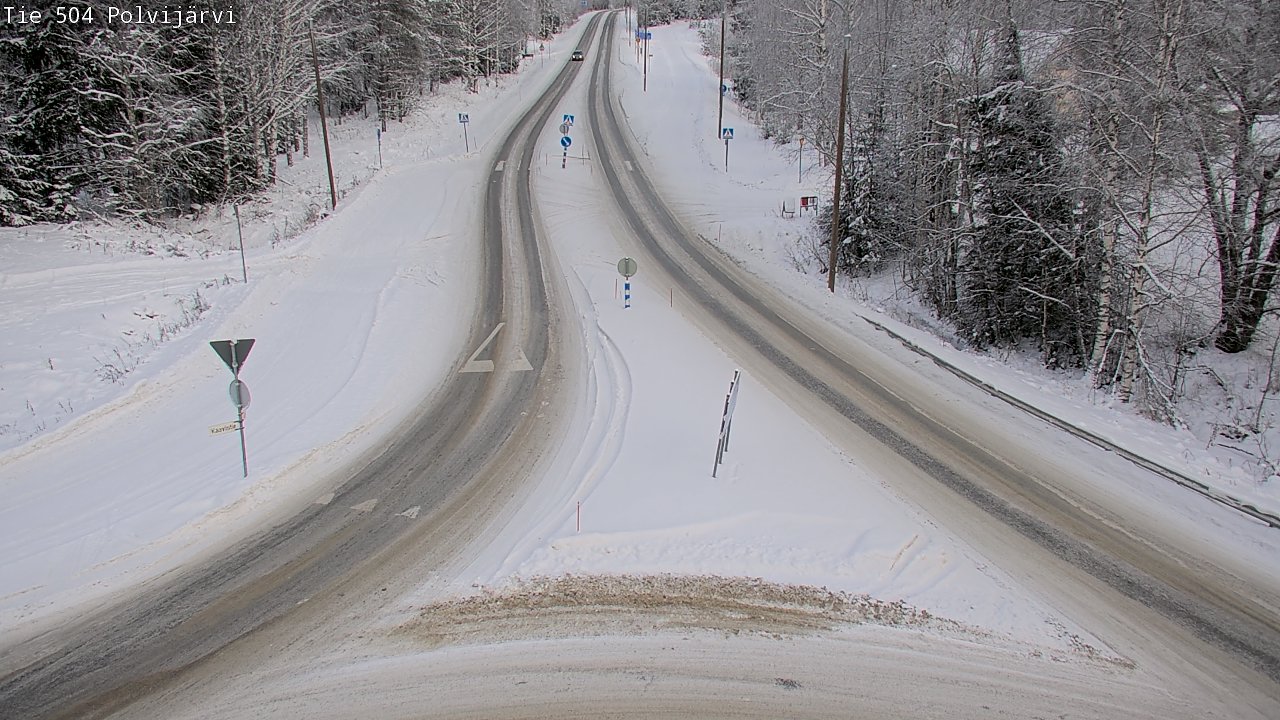 Weather Camera Image Road 504 Polvijärvi, Polvijärvi, Pohjois-Karjala