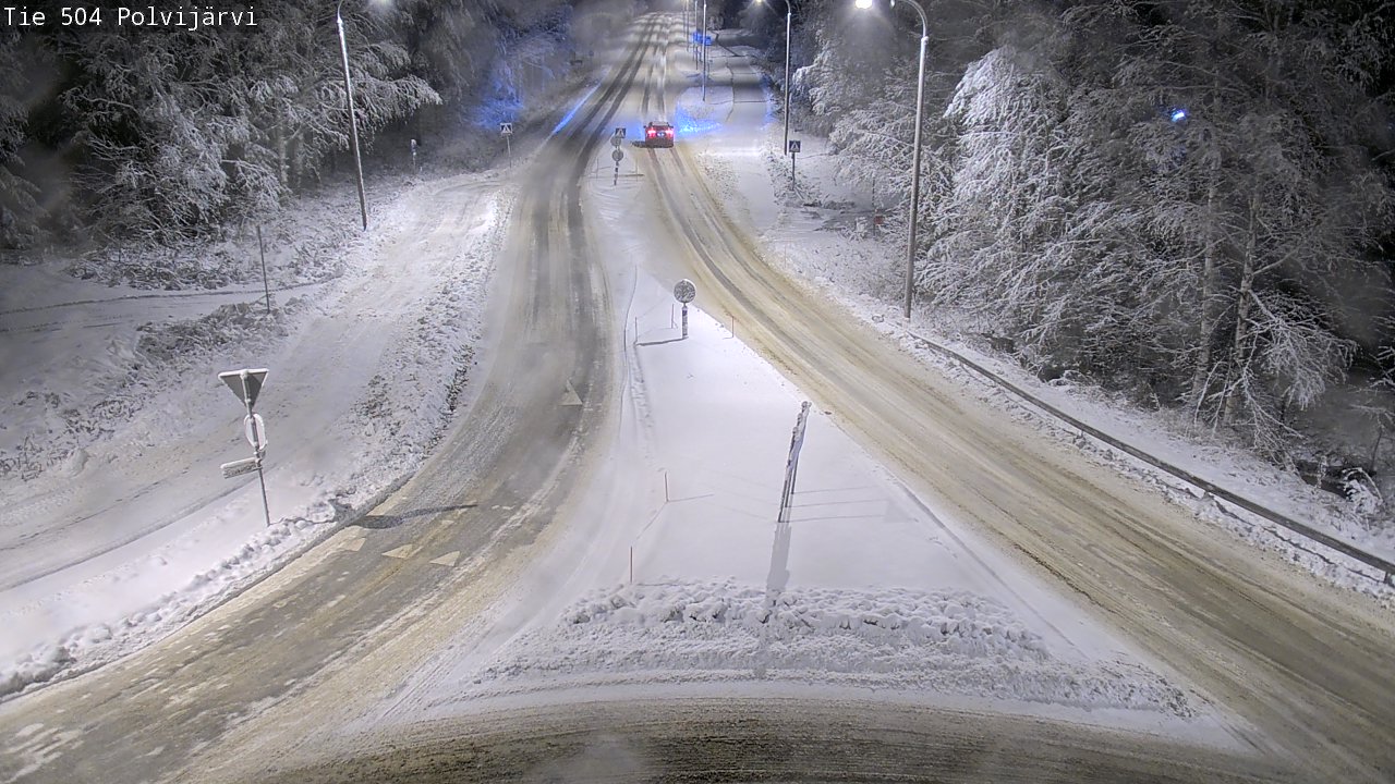 Weather Camera Image Väg 504 Polvijärvi, Polvijärvi, Pohjois-Karjala