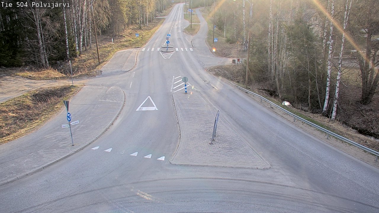 Weather Camera Image Väg 504 Polvijärvi, Polvijärvi, Pohjois-Karjala