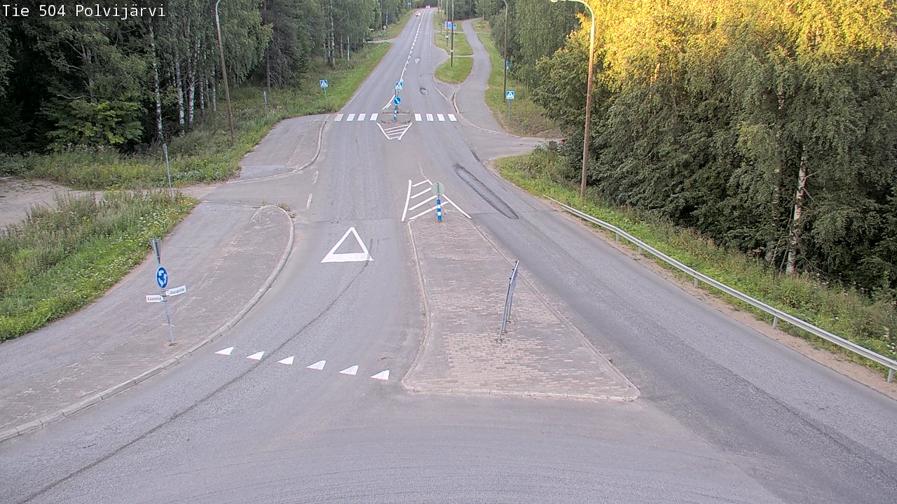 Weather Camera Image Road 504 Polvijärvi, Polvijärvi, Pohjois-Karjala