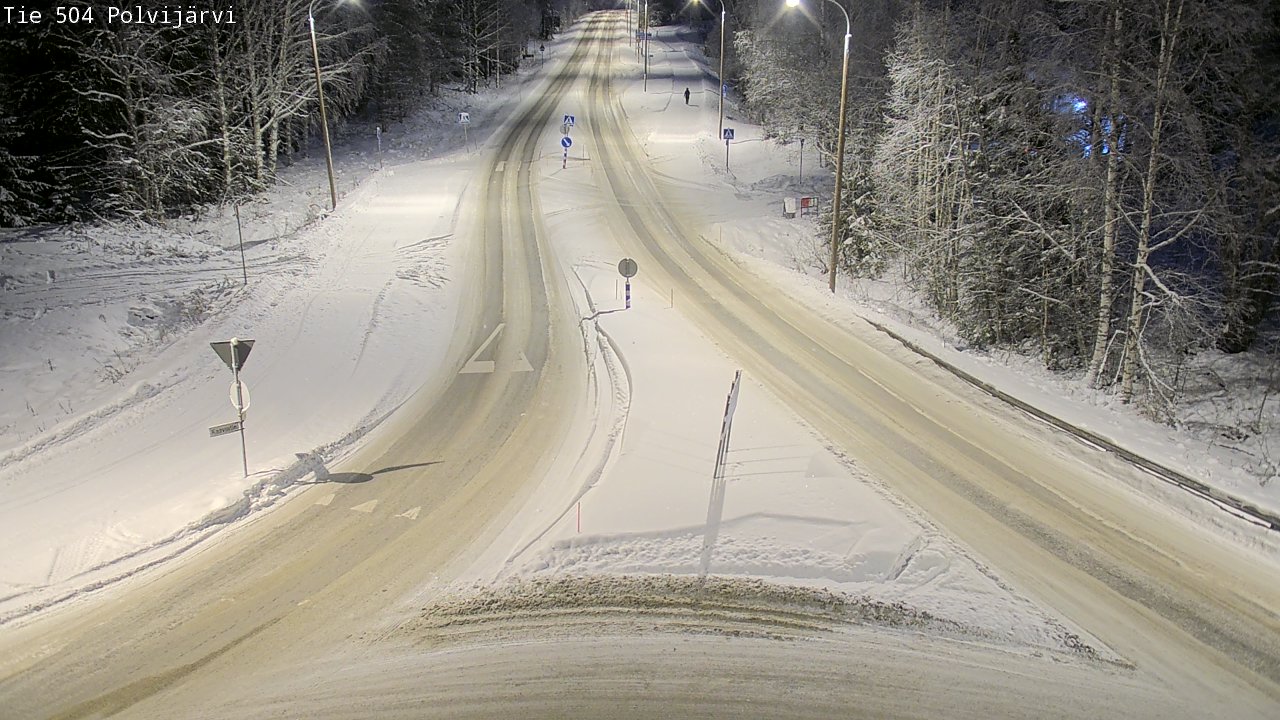 Weather Camera Image Väg 504 Polvijärvi, Polvijärvi, Pohjois-Karjala