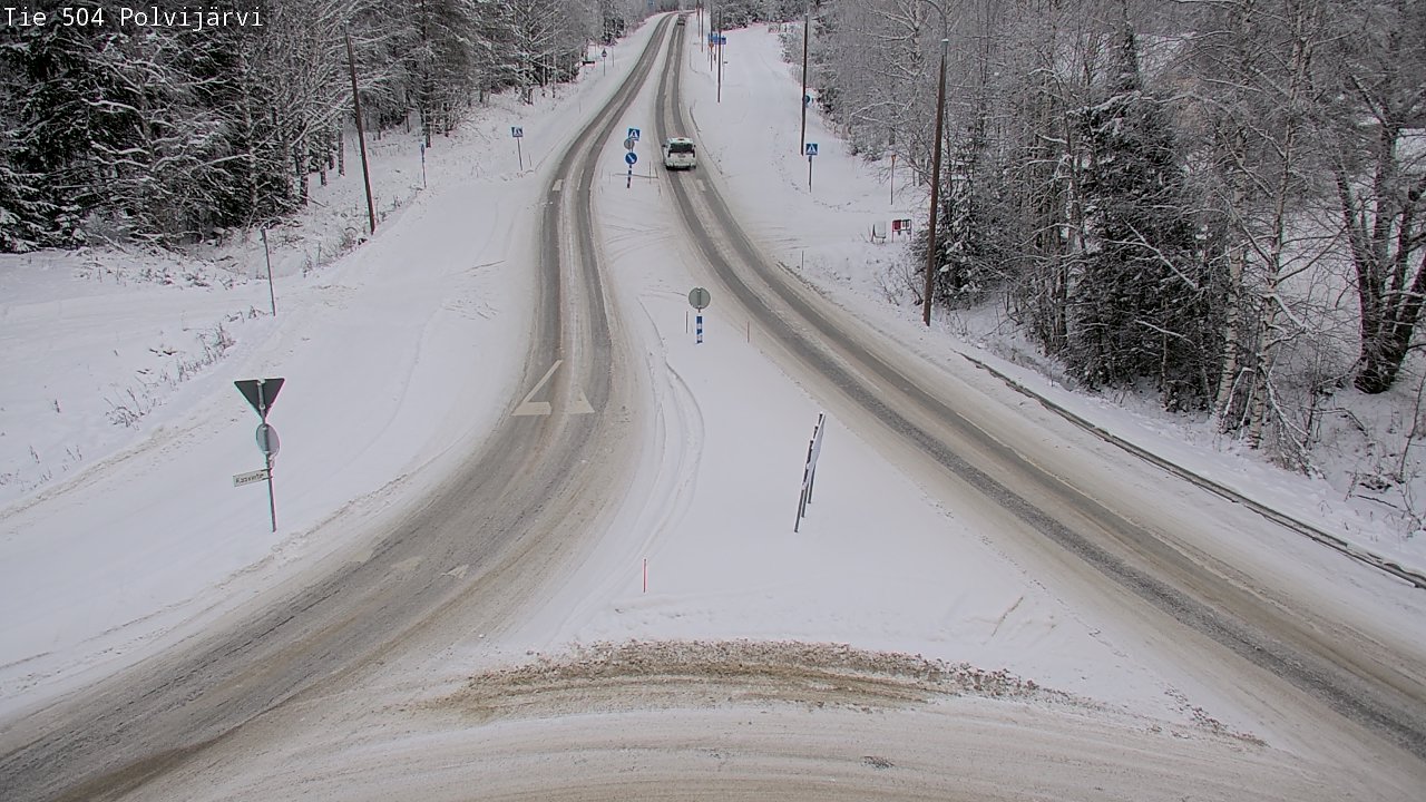 Weather Camera Image Road 504 Polvijärvi, Polvijärvi, Pohjois-Karjala
