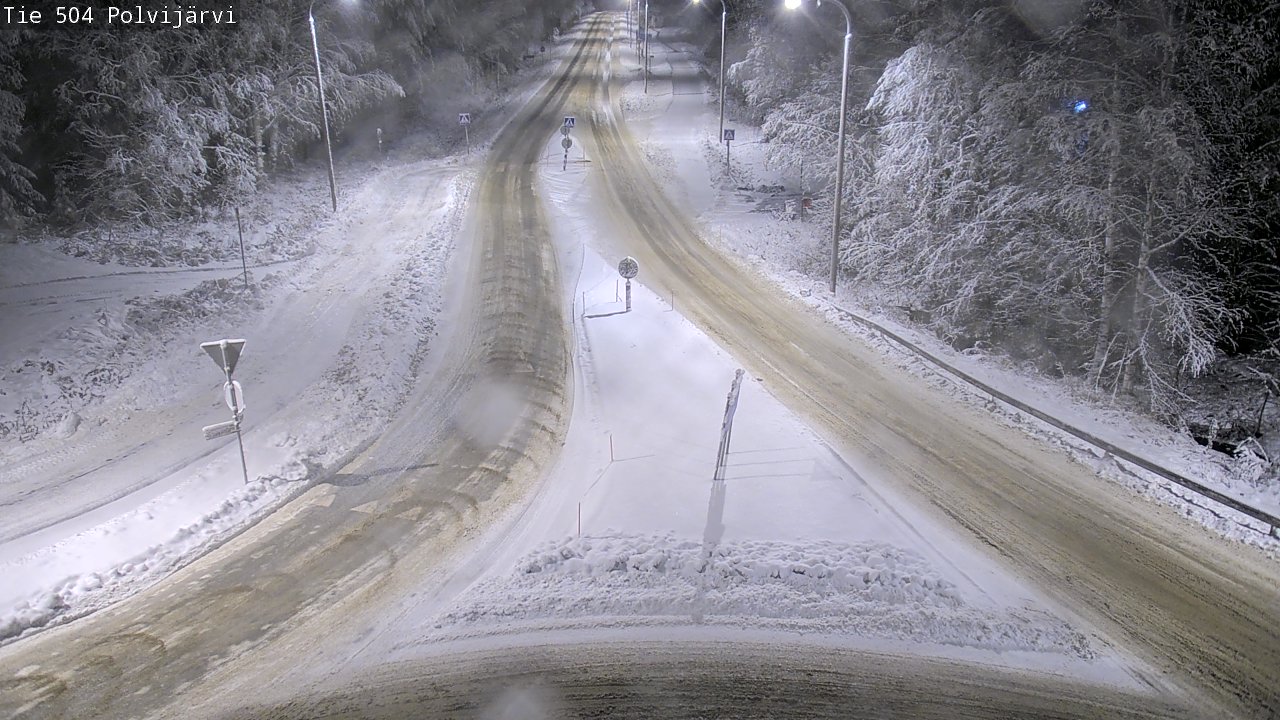 Weather Camera Image Väg 504 Polvijärvi, Polvijärvi, Pohjois-Karjala