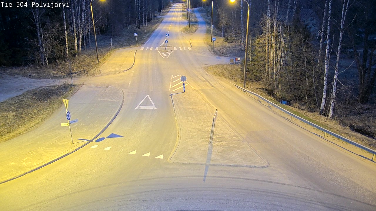 Weather Camera Image Road 504 Polvijärvi, Polvijärvi, Pohjois-Karjala