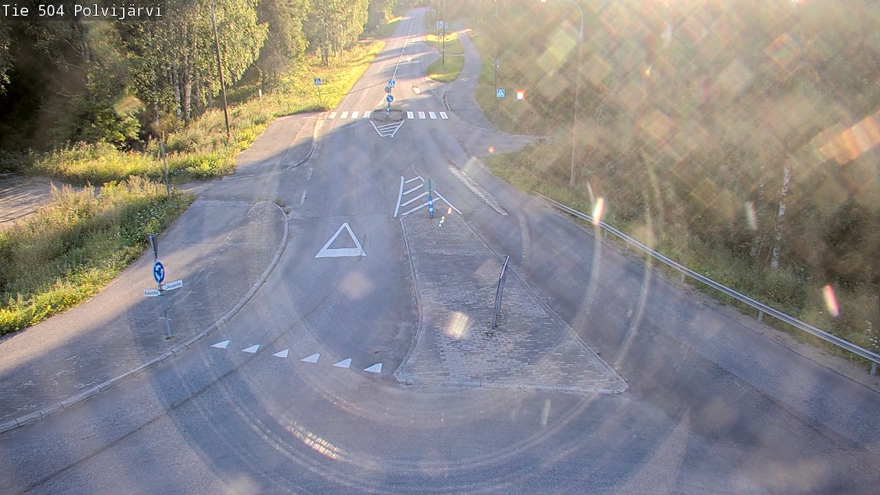 Weather Camera Image Road 504 Polvijärvi, Polvijärvi, Pohjois-Karjala