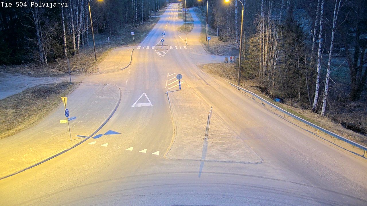 Weather Camera Image Road 504 Polvijärvi, Polvijärvi, Pohjois-Karjala