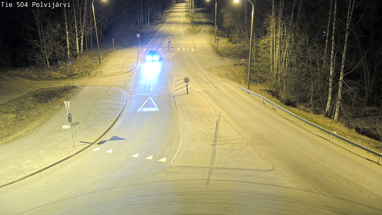 Weather Camera Image Road 504 Polvijärvi, Polvijärvi, Pohjois-Karjala