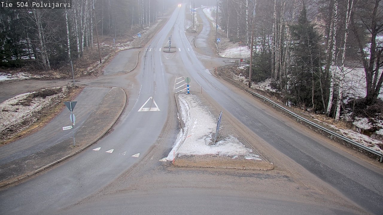 Weather Camera Image Road 504 Polvijärvi, Polvijärvi, Pohjois-Karjala