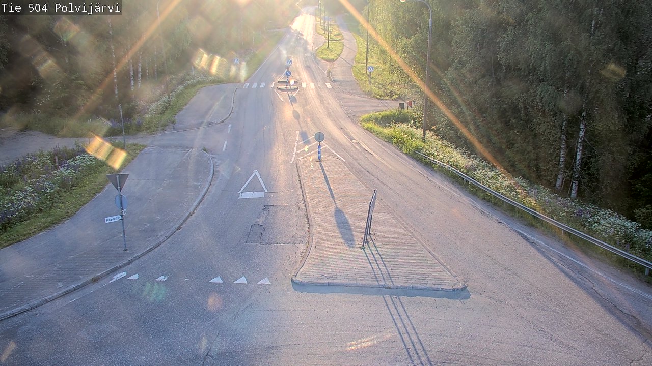 Weather Camera Image Road 504 Polvijärvi, Polvijärvi, Pohjois-Karjala