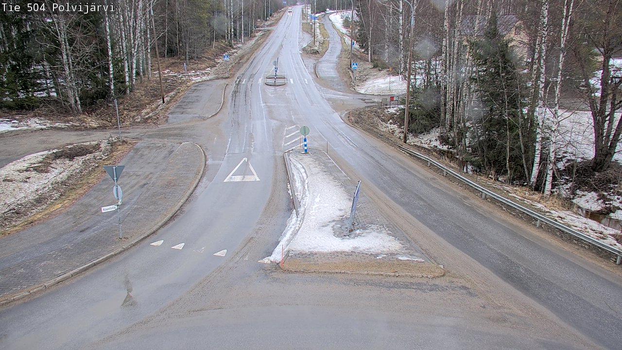 Weather Camera Image Road 504 Polvijärvi, Polvijärvi, Pohjois-Karjala