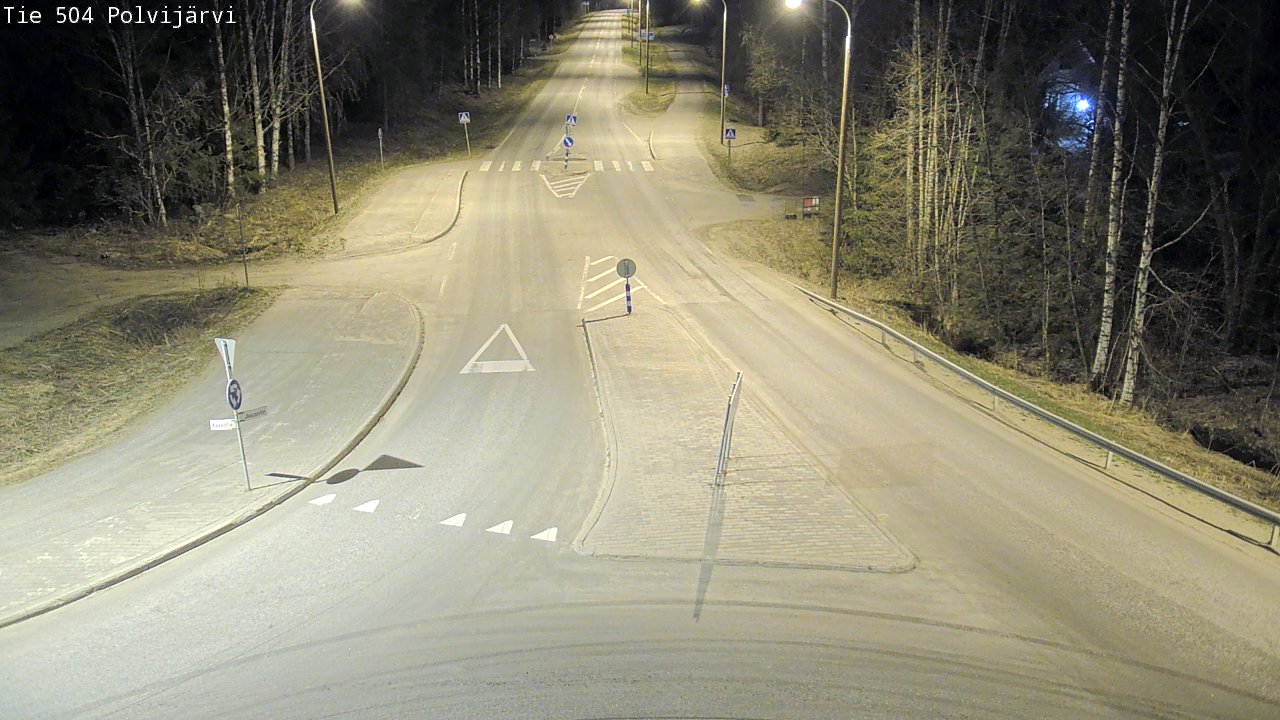 Weather Camera Image Road 504 Polvijärvi, Polvijärvi, Pohjois-Karjala