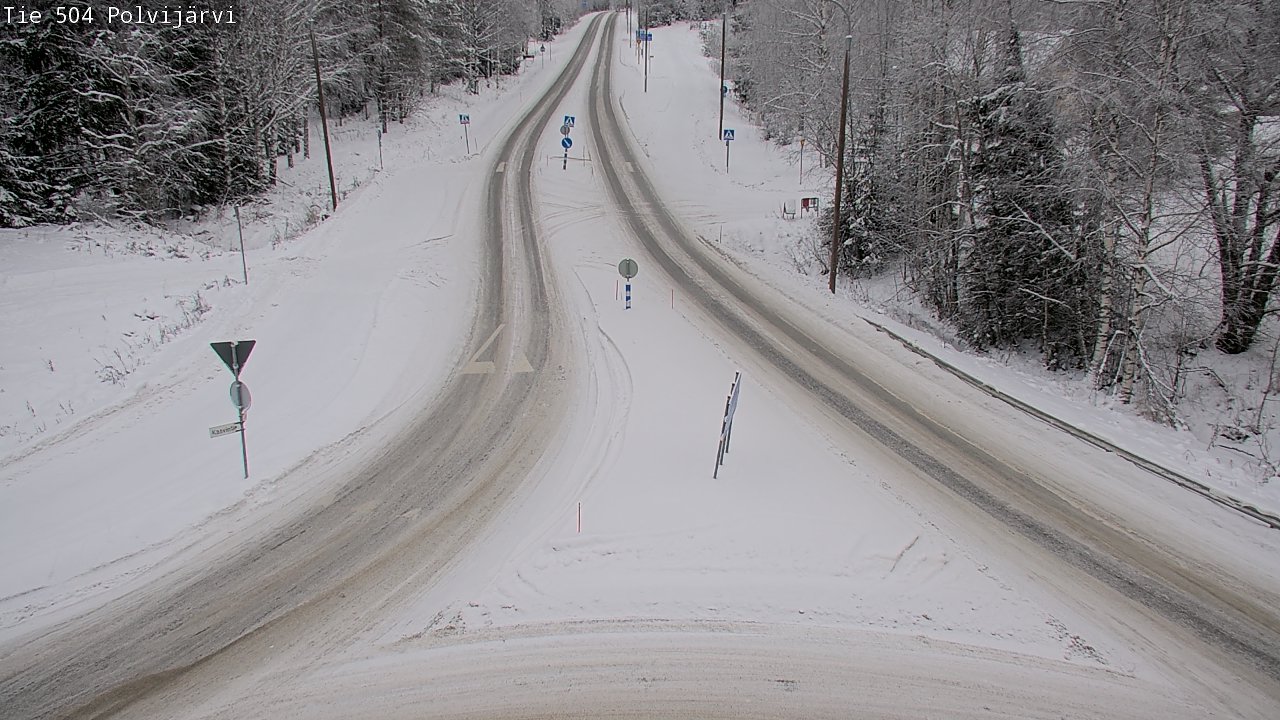 Weather Camera Image Road 504 Polvijärvi, Polvijärvi, Pohjois-Karjala