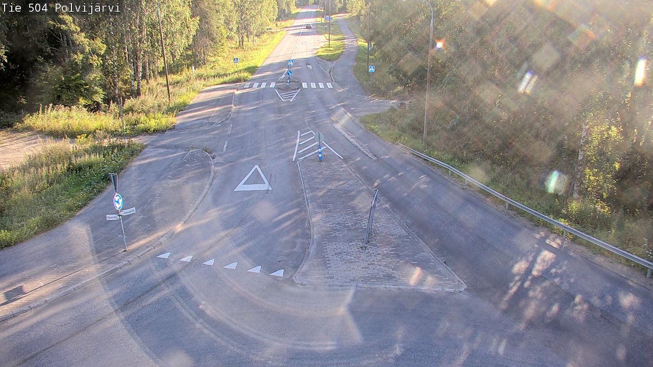 Weather Camera Image Väg 504 Polvijärvi, Polvijärvi, Pohjois-Karjala
