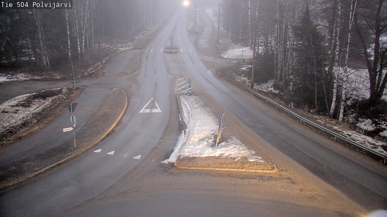 Weather Camera Image Road 504 Polvijärvi, Polvijärvi, Pohjois-Karjala