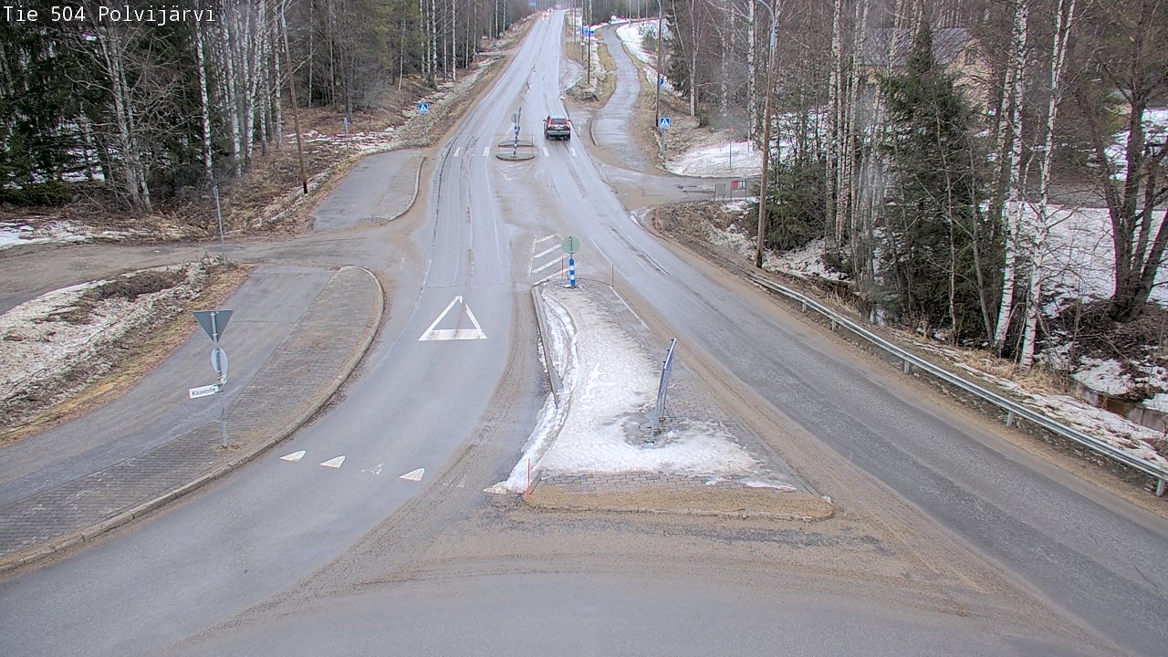 Weather Camera Image Väg 504 Polvijärvi, Polvijärvi, Pohjois-Karjala