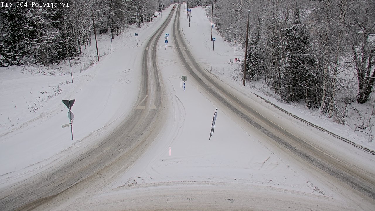Weather Camera Image Road 504 Polvijärvi, Polvijärvi, Pohjois-Karjala