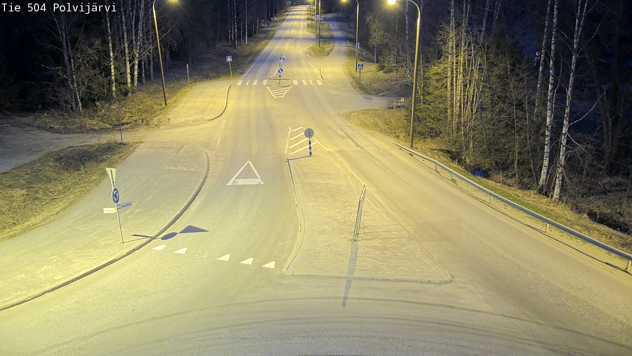 Weather Camera Image Road 504 Polvijärvi, Polvijärvi, Pohjois-Karjala