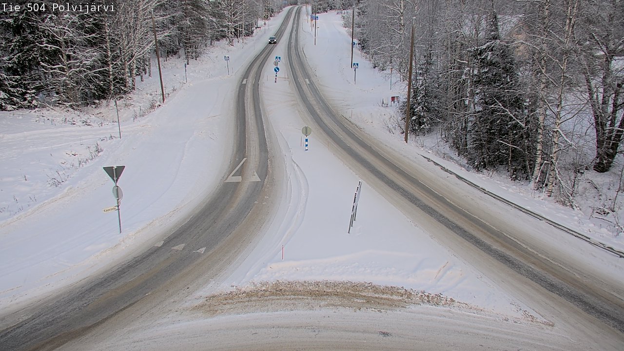 Weather Camera Image Road 504 Polvijärvi, Polvijärvi, Pohjois-Karjala