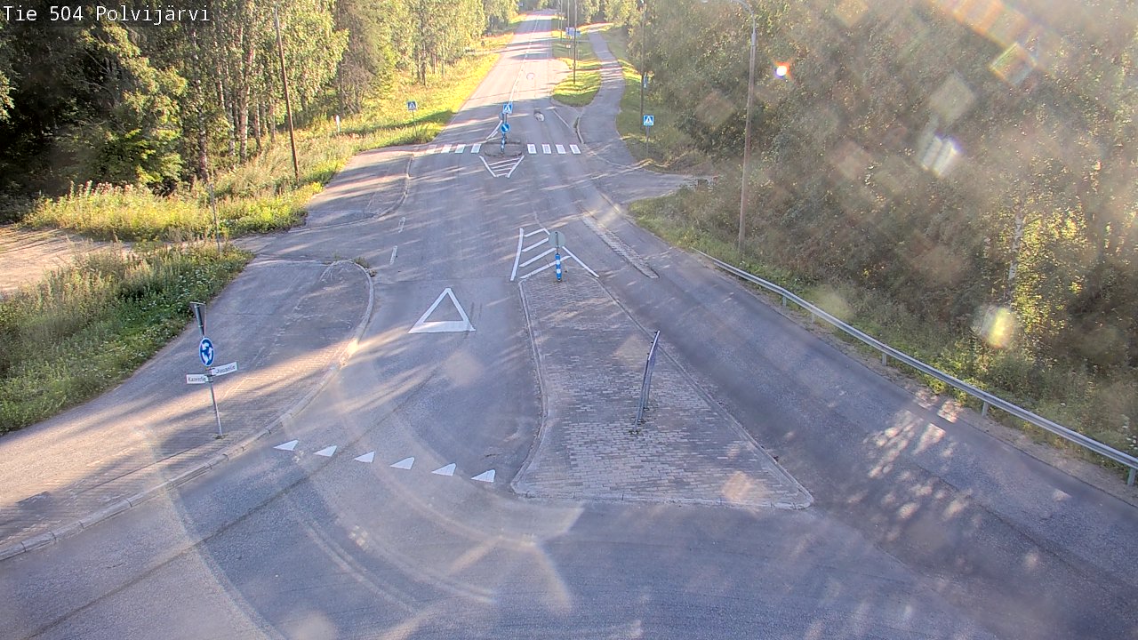 Weather Camera Image Väg 504 Polvijärvi, Polvijärvi, Pohjois-Karjala