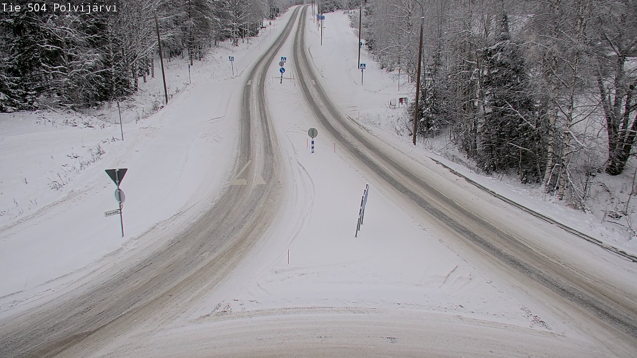 Weather Camera Image Road 504 Polvijärvi, Polvijärvi, Pohjois-Karjala
