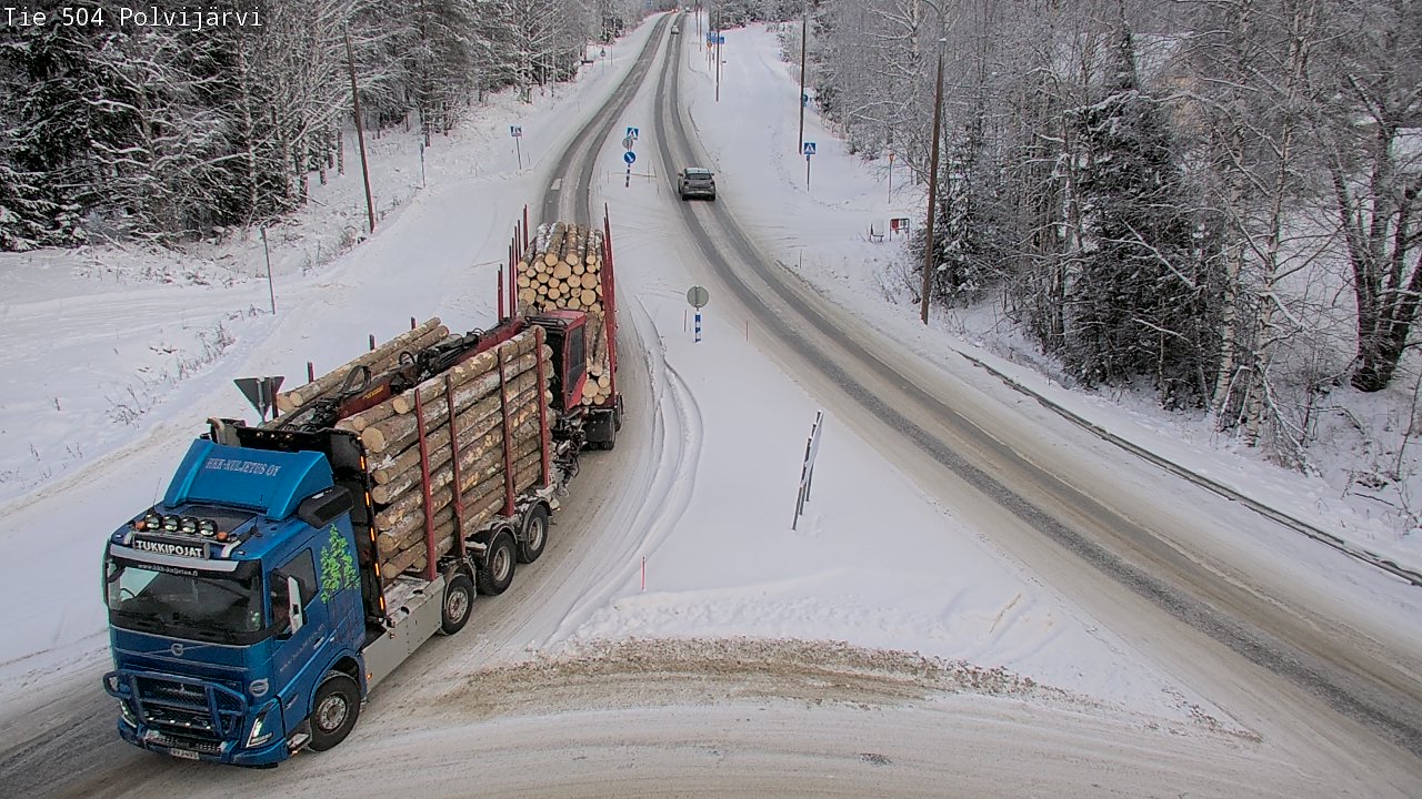 Weather Camera Image Road 504 Polvijärvi, Polvijärvi, Pohjois-Karjala