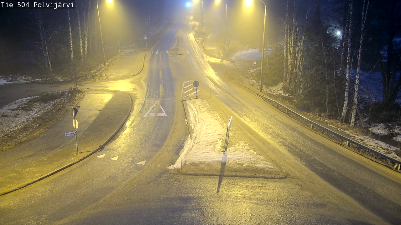 Weather Camera Image Road 504 Polvijärvi, Polvijärvi, Pohjois-Karjala