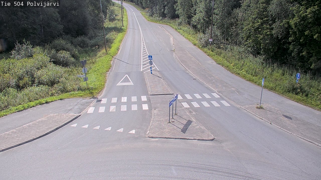 Weather Camera Image Väg 504 Polvijärvi, Polvijärvi, Pohjois-Karjala