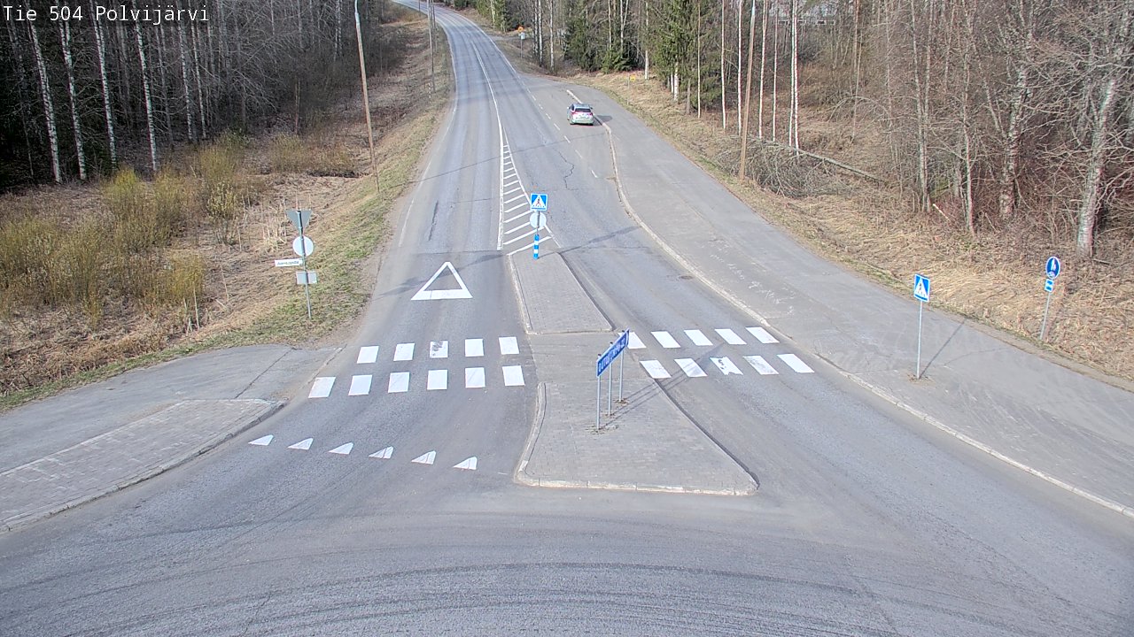 Weather Camera Image Väg 504 Polvijärvi, Polvijärvi, Pohjois-Karjala
