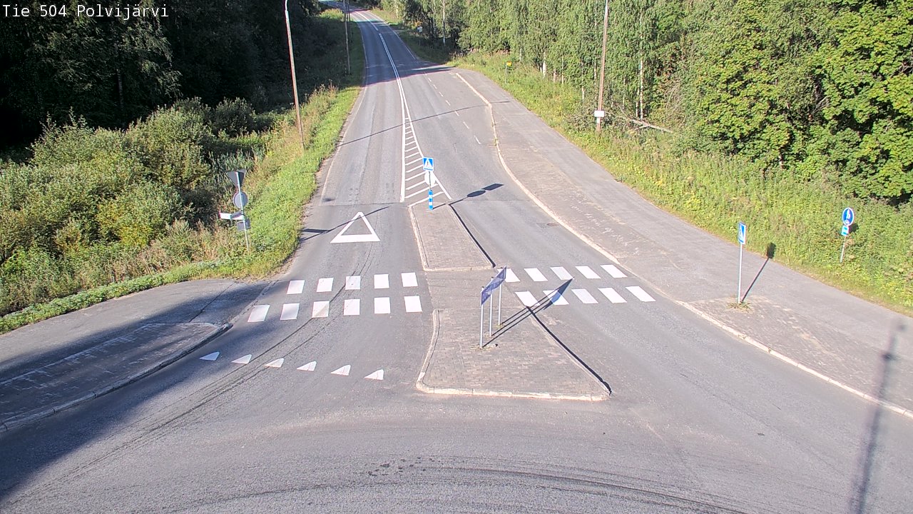 Weather Camera Image Väg 504 Polvijärvi, Polvijärvi, Pohjois-Karjala