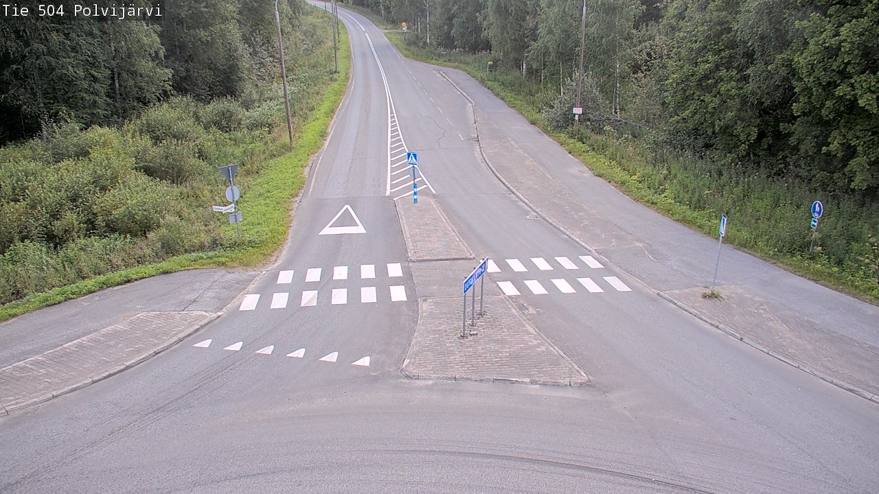 Weather Camera Image Väg 504 Polvijärvi, Polvijärvi, Pohjois-Karjala