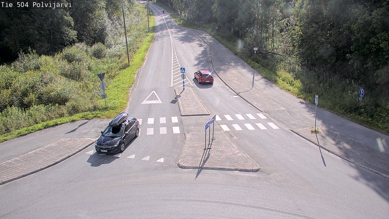 Weather Camera Image Väg 504 Polvijärvi, Polvijärvi, Pohjois-Karjala