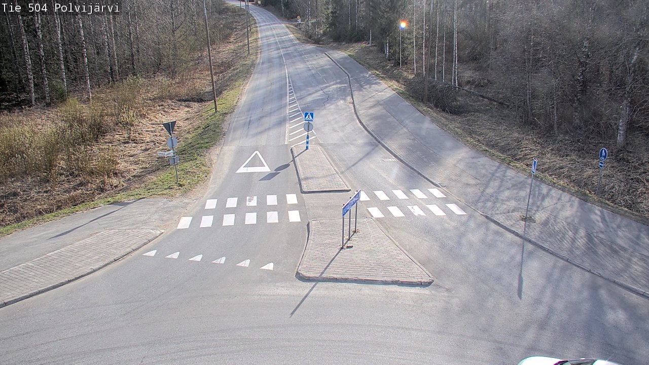 Weather Camera Image Väg 504 Polvijärvi, Polvijärvi, Pohjois-Karjala