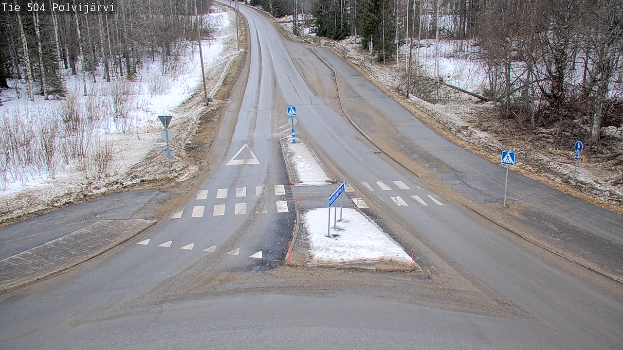 Weather Camera Image Väg 504 Polvijärvi, Polvijärvi, Pohjois-Karjala