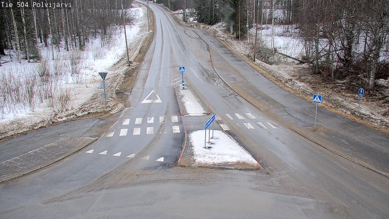 Weather Camera Image Väg 504 Polvijärvi, Polvijärvi, Pohjois-Karjala