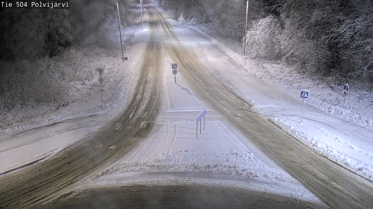 Weather Camera Image Väg 504 Polvijärvi, Polvijärvi, Pohjois-Karjala