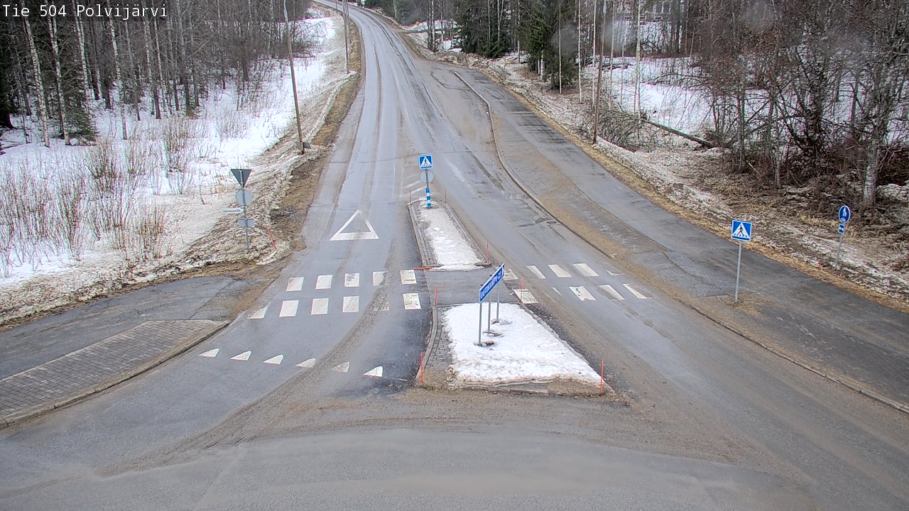 Weather Camera Image Väg 504 Polvijärvi, Polvijärvi, Pohjois-Karjala