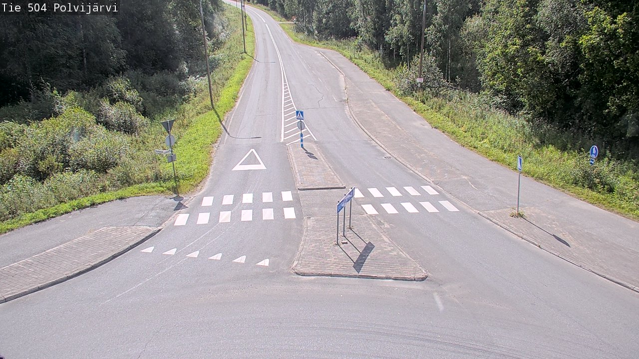 Weather Camera Image Väg 504 Polvijärvi, Polvijärvi, Pohjois-Karjala