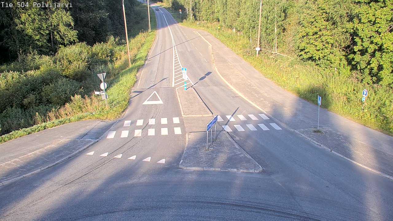 Weather Camera Image Väg 504 Polvijärvi, Polvijärvi, Pohjois-Karjala