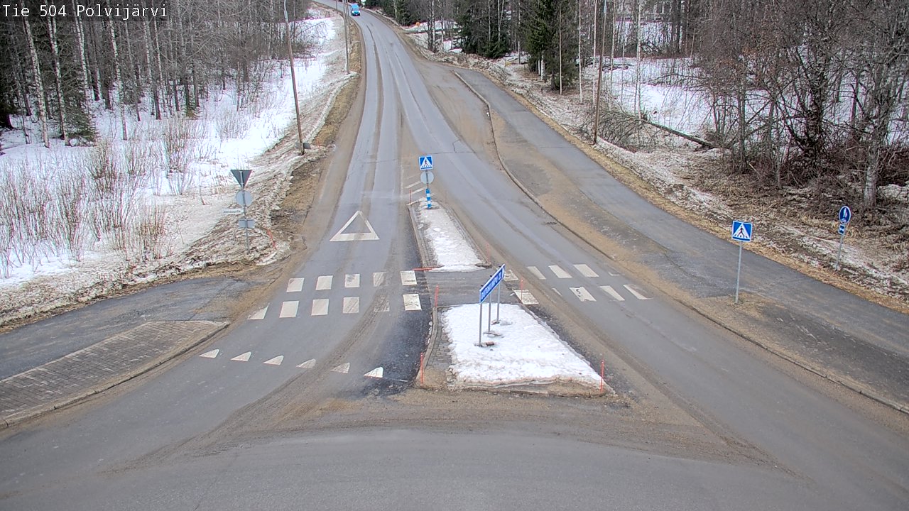 Weather Camera Image Väg 504 Polvijärvi, Polvijärvi, Pohjois-Karjala