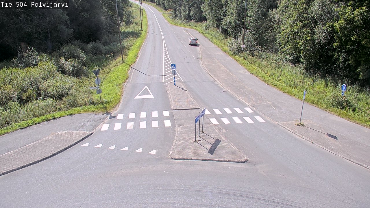 Weather Camera Image Väg 504 Polvijärvi, Polvijärvi, Pohjois-Karjala