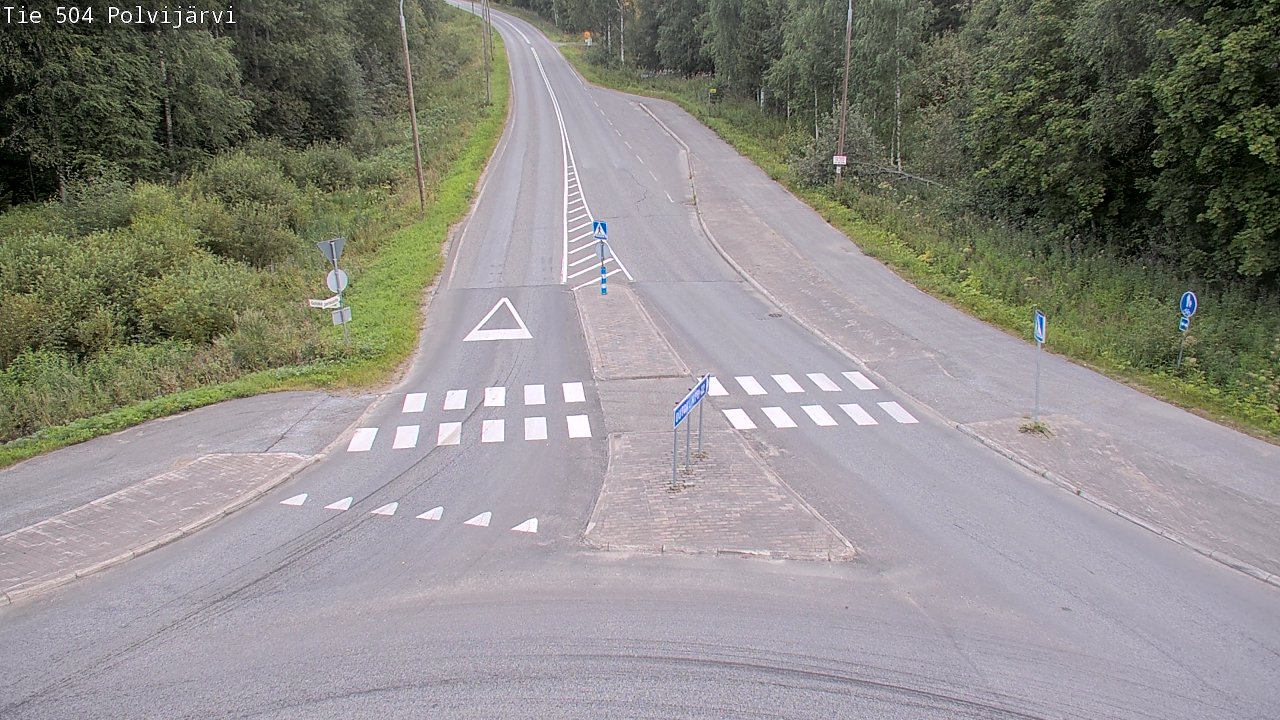 Weather Camera Image Väg 504 Polvijärvi, Polvijärvi, Pohjois-Karjala