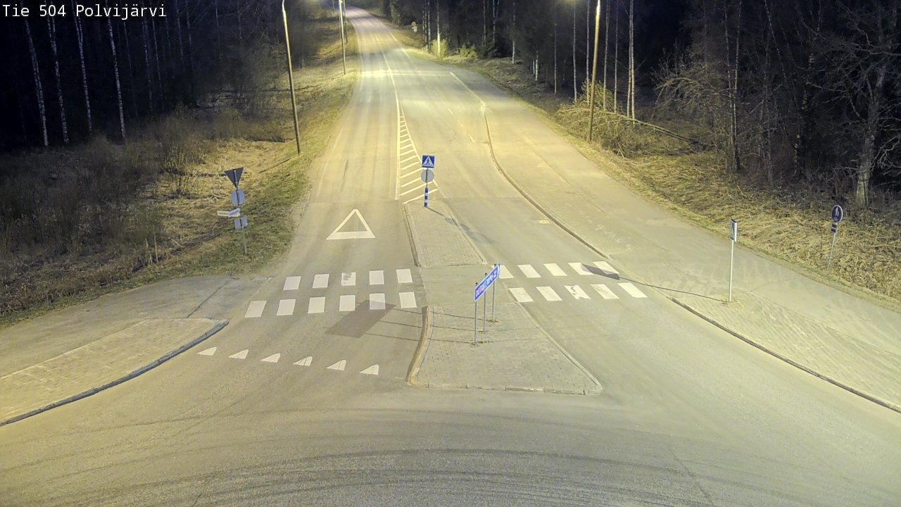 Weather Camera Image Väg 504 Polvijärvi, Polvijärvi, Pohjois-Karjala