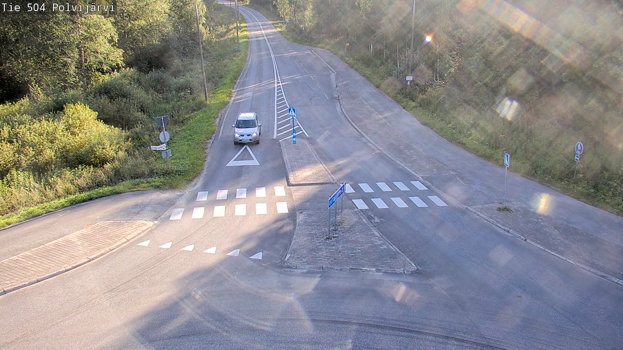 Weather Camera Image Väg 504 Polvijärvi, Polvijärvi, Pohjois-Karjala