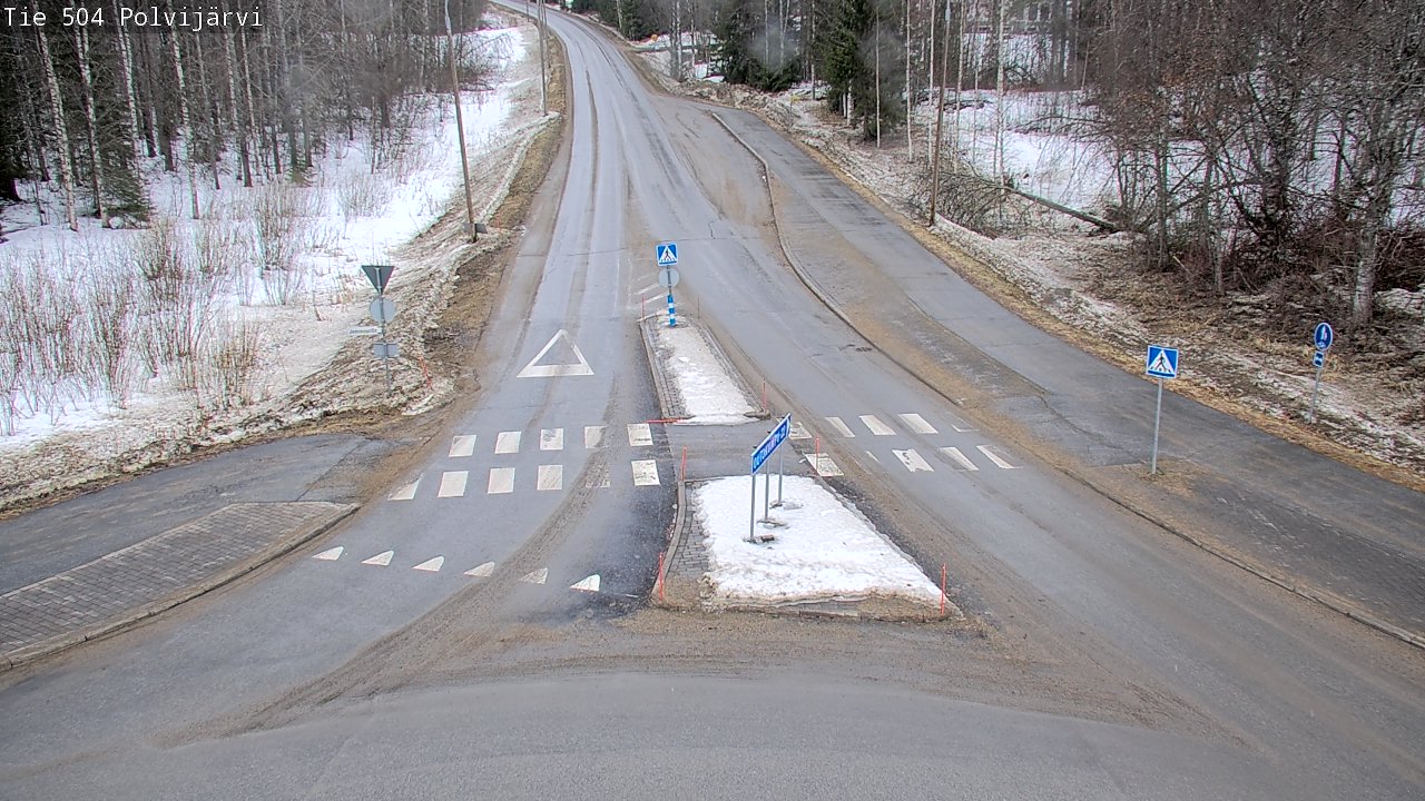 Weather Camera Image Väg 504 Polvijärvi, Polvijärvi, Pohjois-Karjala