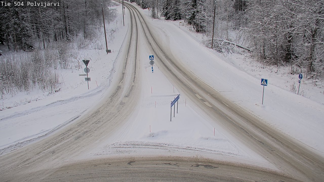 Weather Camera Image Road 504 Polvijärvi, Polvijärvi, Pohjois-Karjala